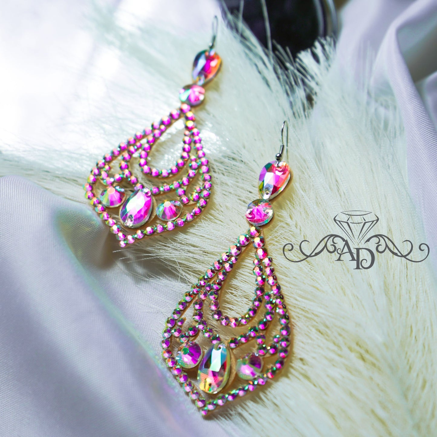 Eye-Catching Crystal Earrings - Grace