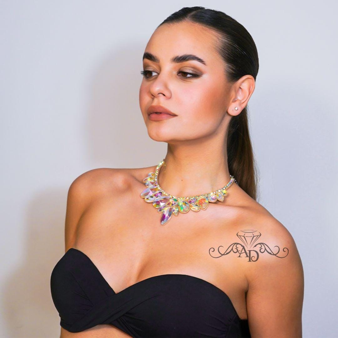 Crystal-Embellished Necklace - Mona