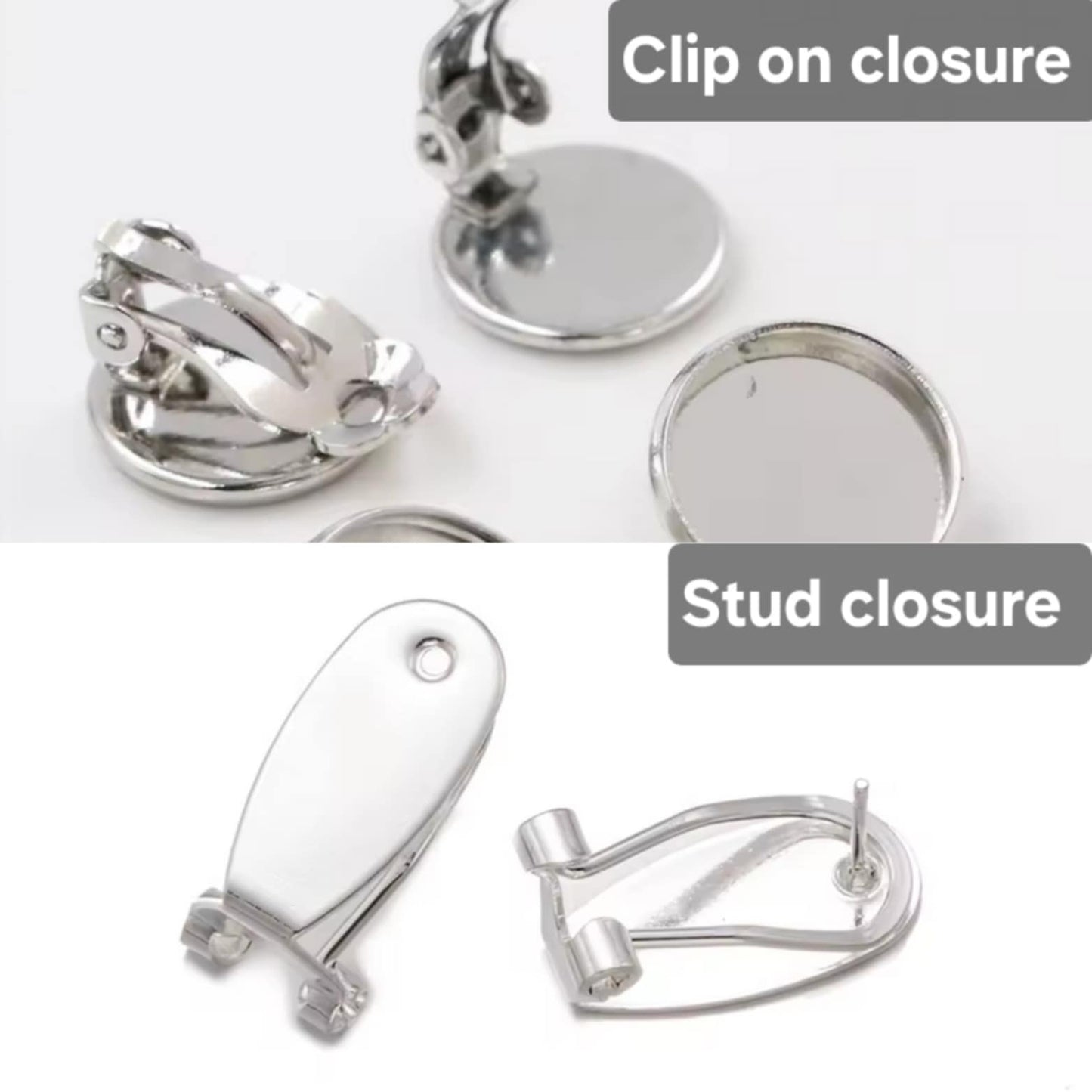 Latin dance clip on earrings