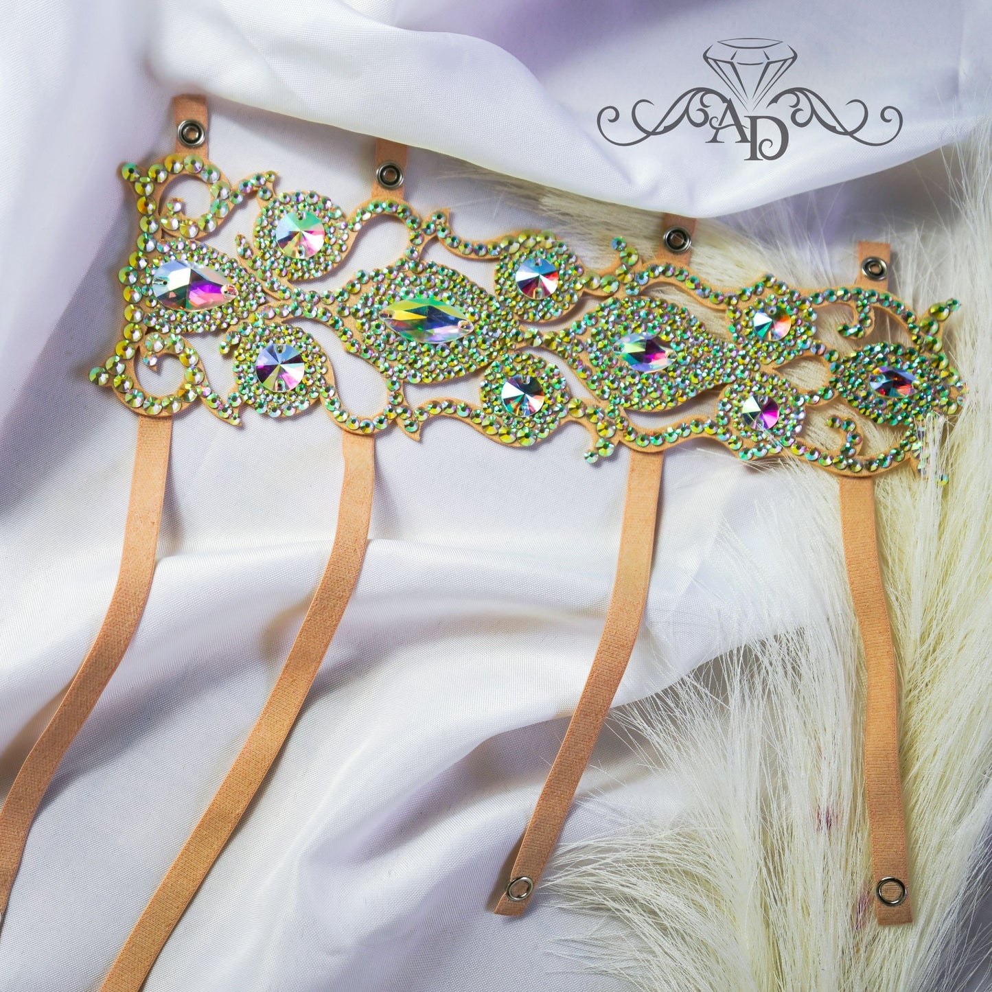 Belly Dance Rhinestone Leg Bracelet - Anetta