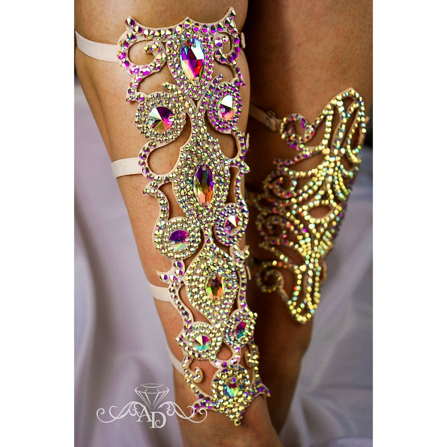 Belly Dance Rhinestone Leg Bracelet - Anetta