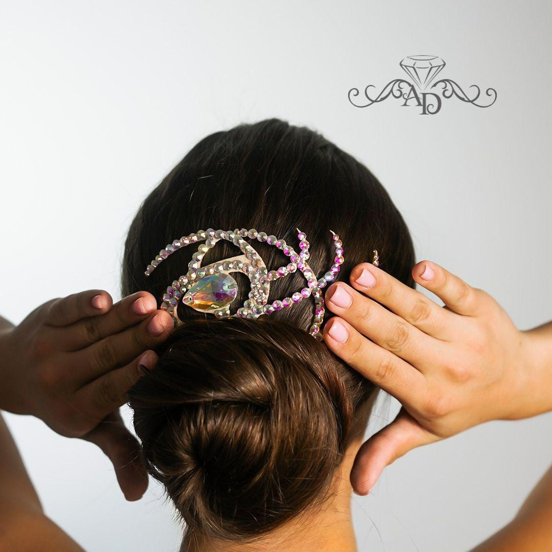 Crystal Performance Hair Adornment - Crystal Fish