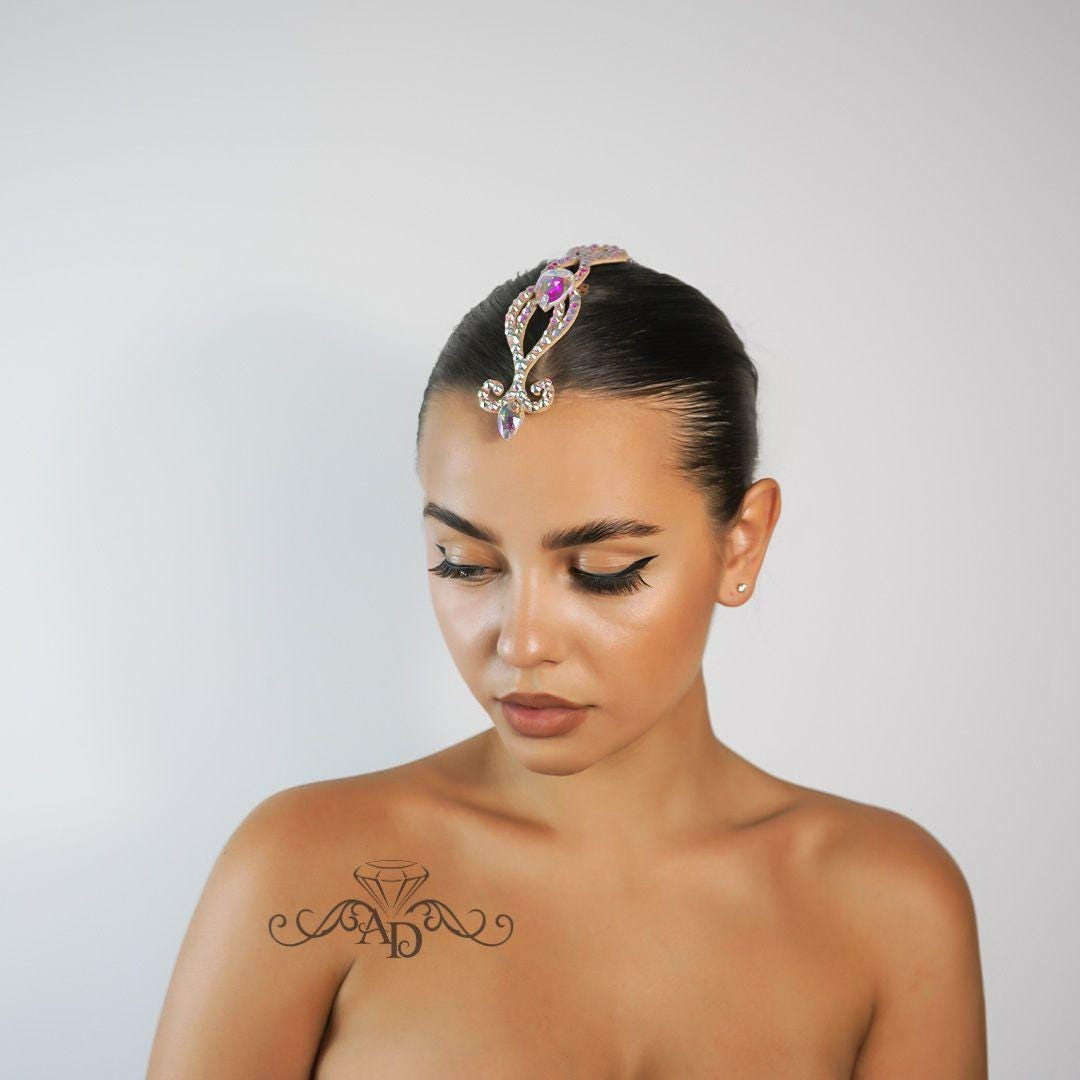 Shimmering Hairpiece for Performances - Odette