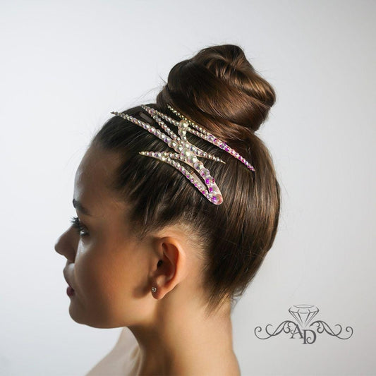 Dancer's Sparkle Hairpiece - Bethany