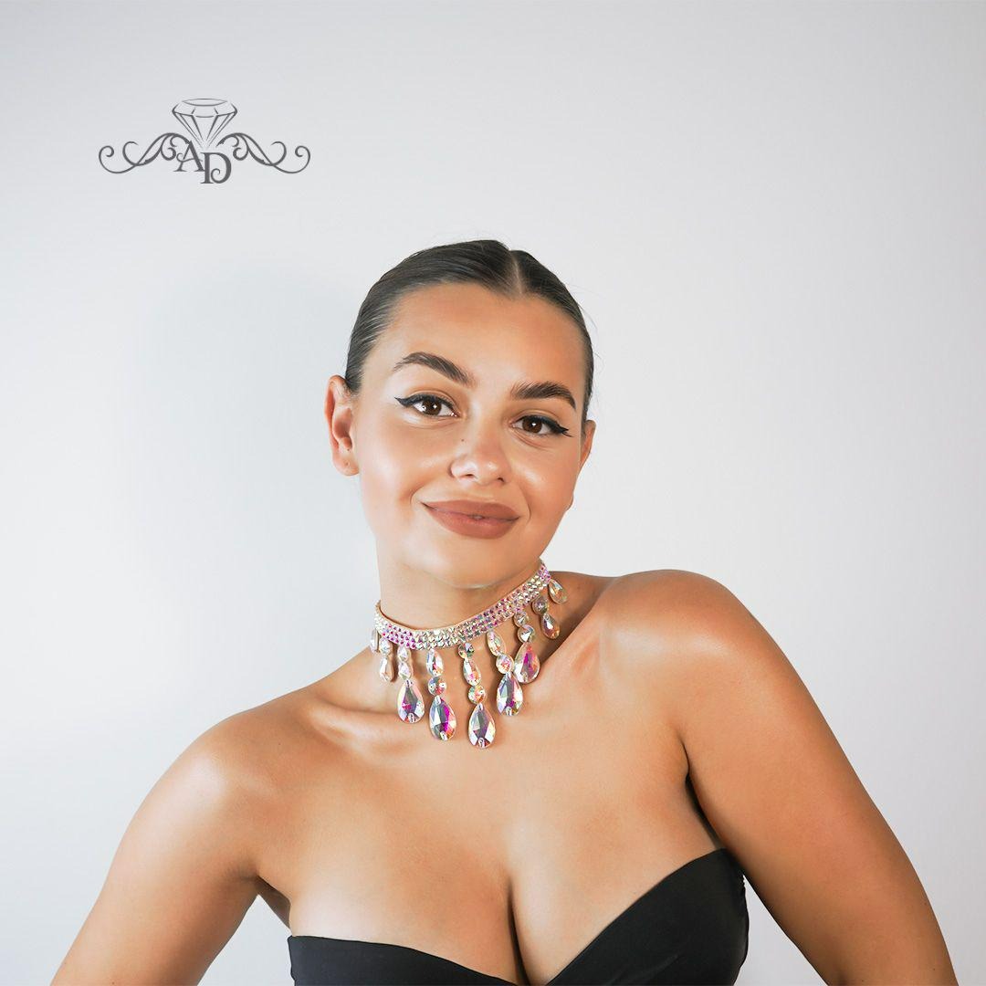 Lightweight Crystal Choker - Kaylee