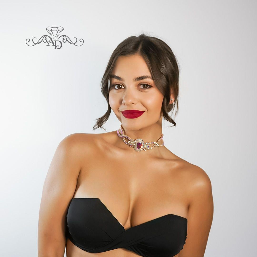 Crystal-Embellished Choker Serenity