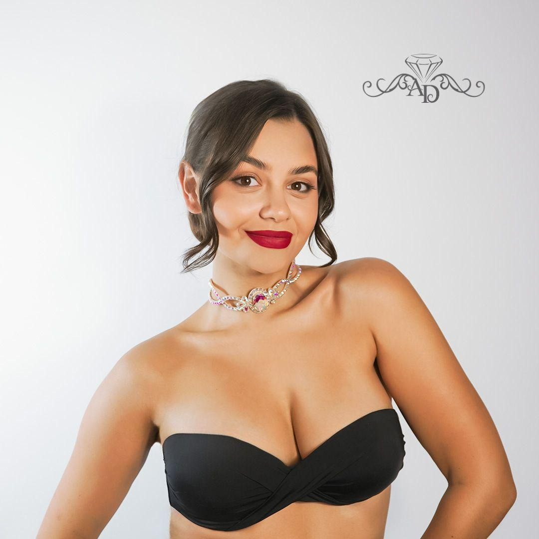 Crystal-Embellished Choker Serenity