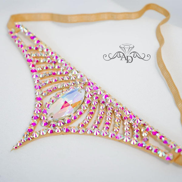 Handcrafted Rhinestone Forehead Jewelry - Samia