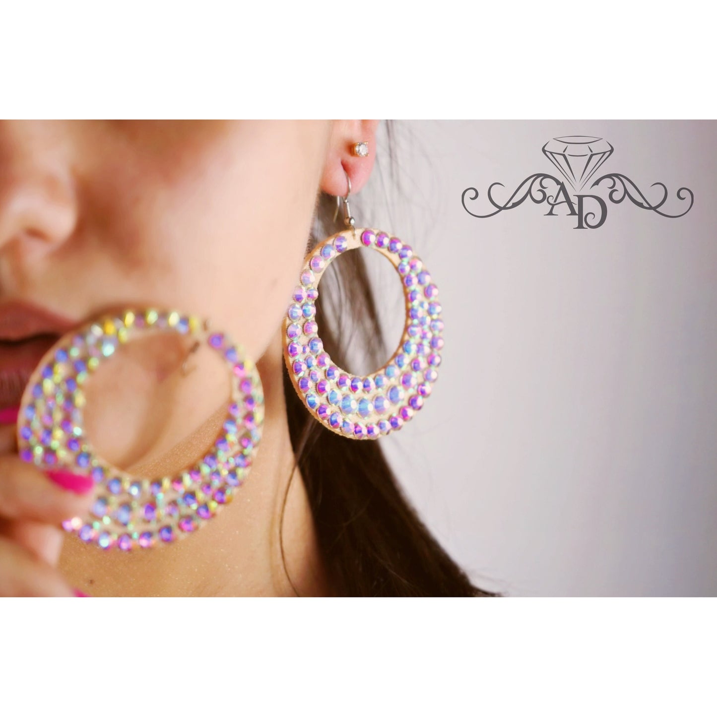 Crystal Earrings for Shows - Avery