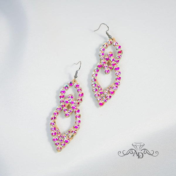 Rhinestone Dance Earrings - Vernaya