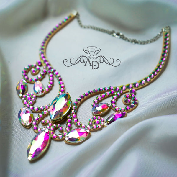 Radiant Rhinestone Necklace - Sahar