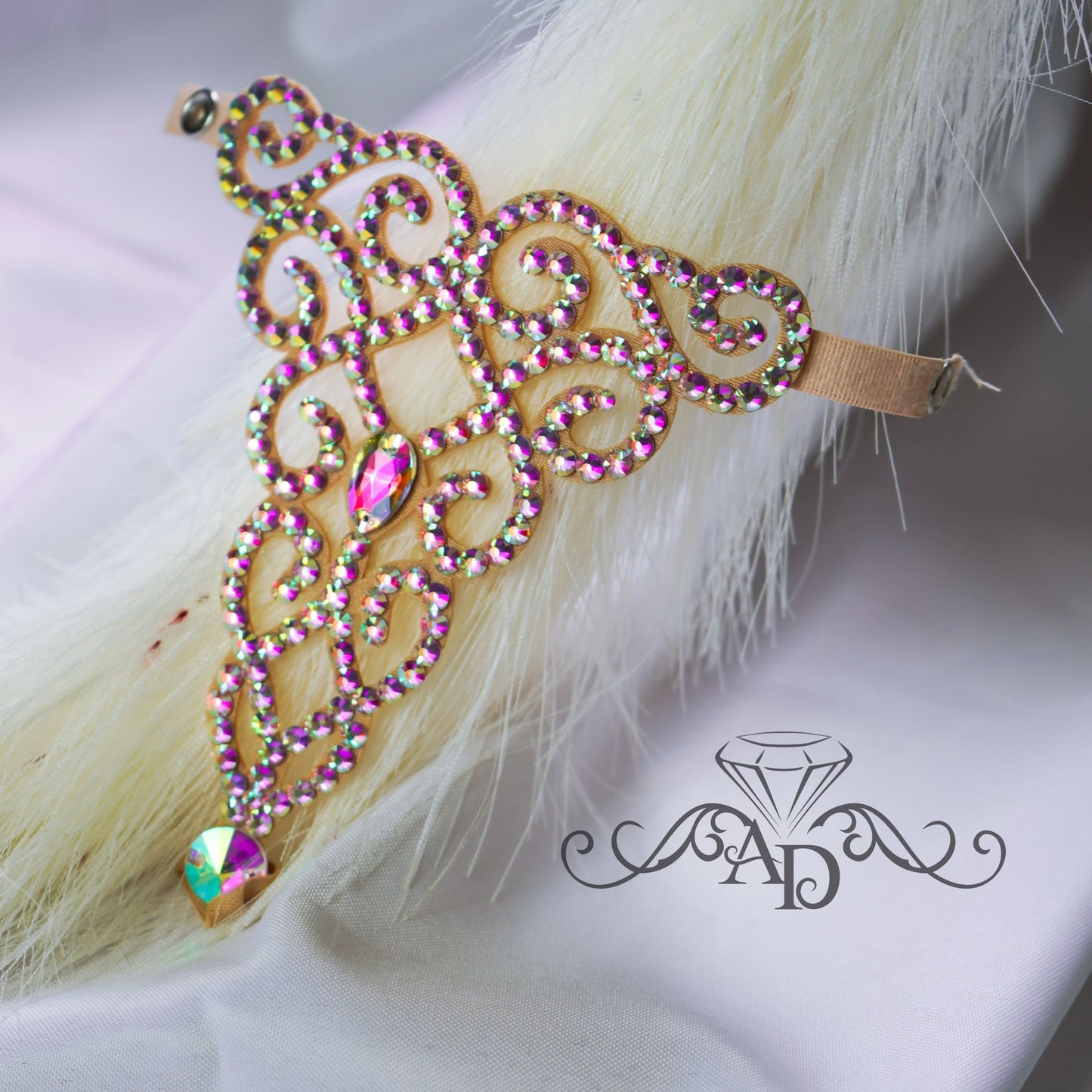 Crystal Wrist to Finger Bracelet - Emma