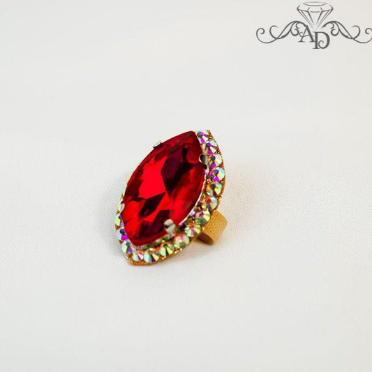Rhinestone Dance Ring for Stage Looks
