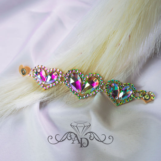 Rhinestone Dance Bracelet - One Love